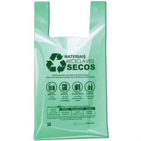 RMPK - SACOLA ABNT-1 VERDE 48 X 55 - PT.500UN (PS2.8)