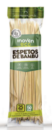 INOVEN - ESPETO BAMBU 25CM - PT.50UN