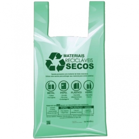 RMPK - SACOLA ABNT-1 VERDE 23 X 35 - PT.1000UN (PS1.1)