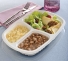 GALV - G331 BANDEJA 850ML C/03 DIVISORIAS BRANCA PP - CX.100UN
