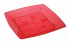 PLASTILANIA - PRATO PEQUENO SQUARE PINK - CX.40X10UN
