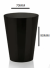 PLASTILANIA - COPO PIC-200 PRETO - CX.60X10UN