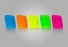 PLASTILANIA - PRATO GRANDE SQUARE NEON VERDE - CX.30X10UN